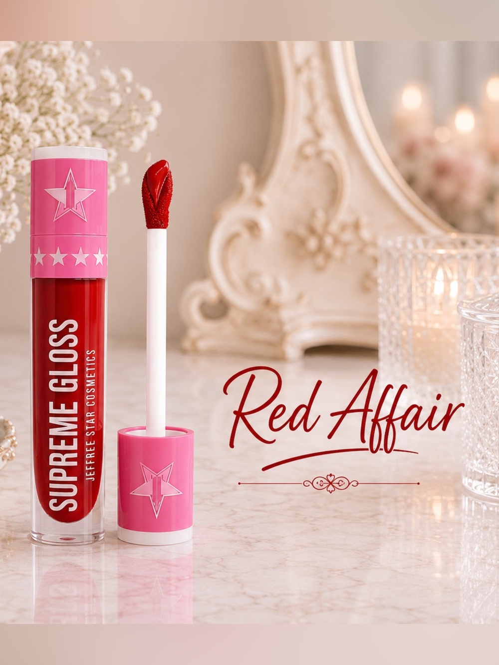 Jeffree Star Supreme Gloss - red affair NIB